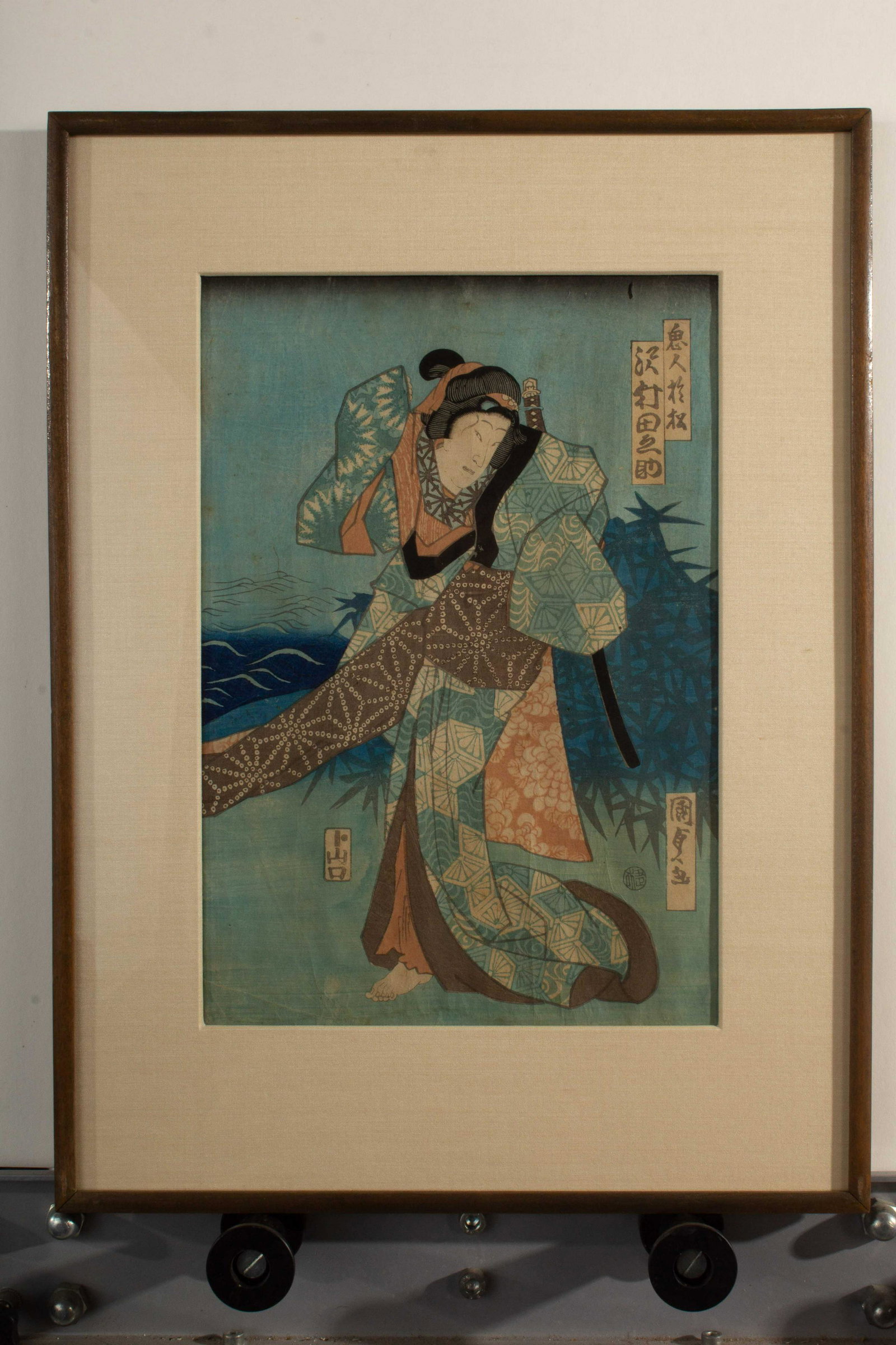 Japaneese Wood Block Kabuki Warrrior (Research): Japaneese Wood Block Kabuki Warrrior (Research)