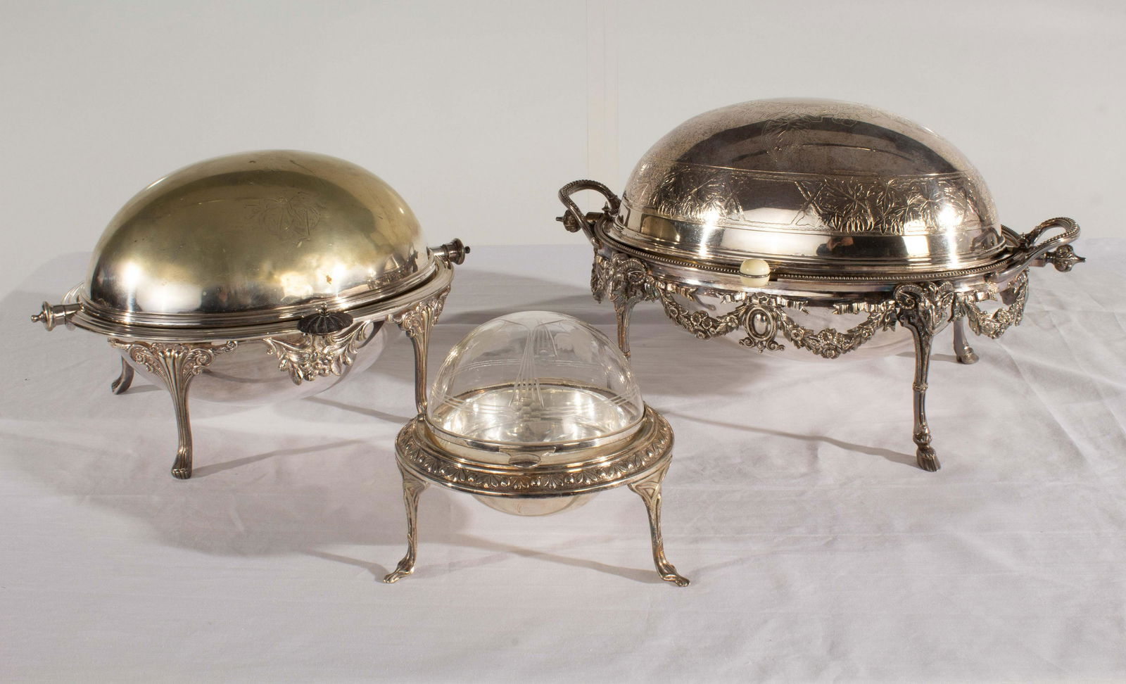 # Piece Silverplate Hinged Lid Cavar & Vegitable Servers (1 of 20)