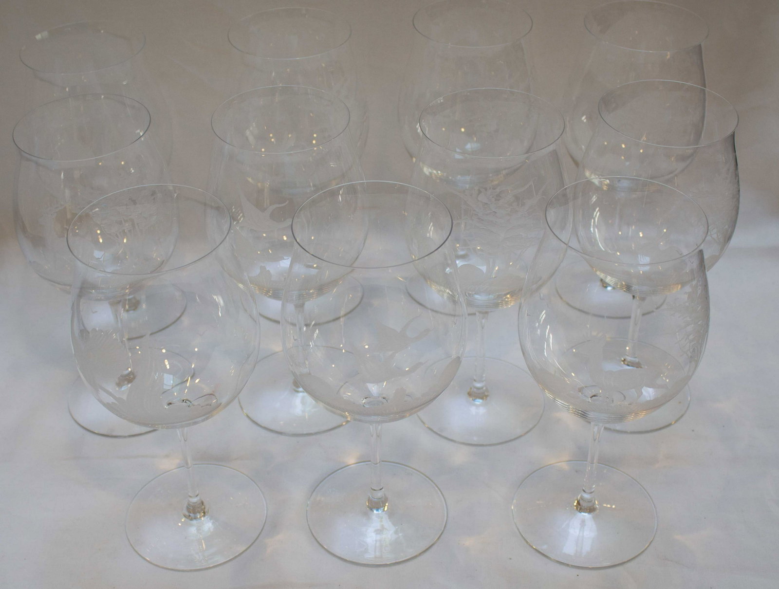 Riedel Cystal Wild Life Wine Goblet Set of 11: Riedel Cystal Wild Life Wine Goblet Set of 11