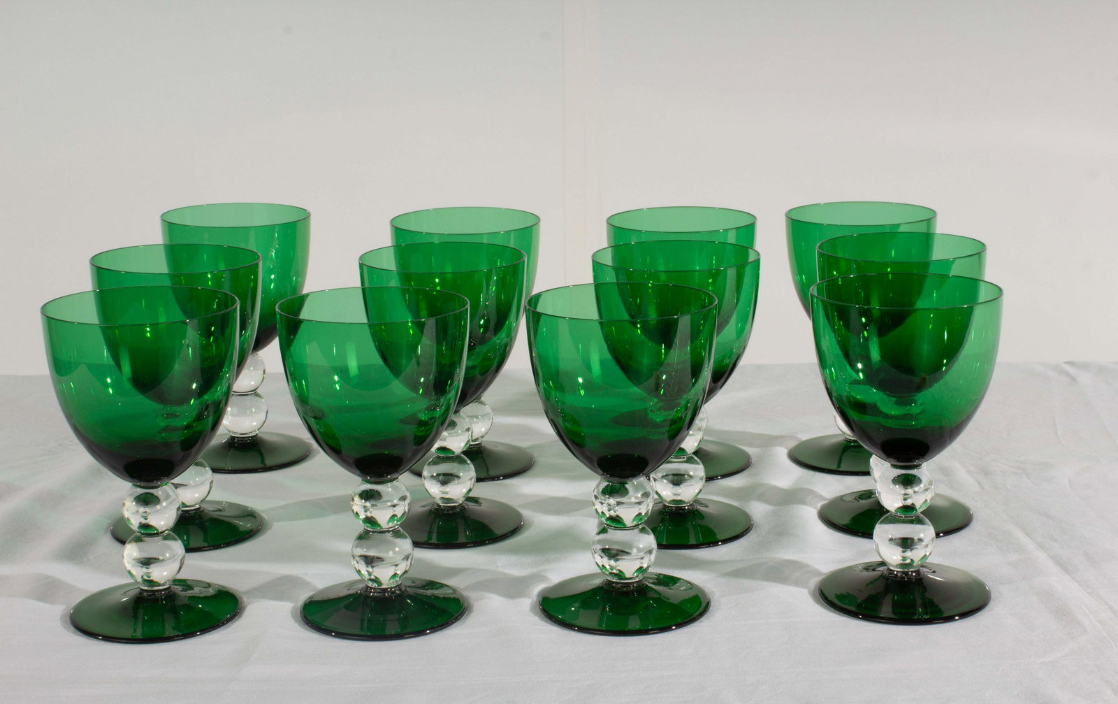 Emerald Stemware/Chalis Set of 12: Emerald Stemware/Chalis Set of 12