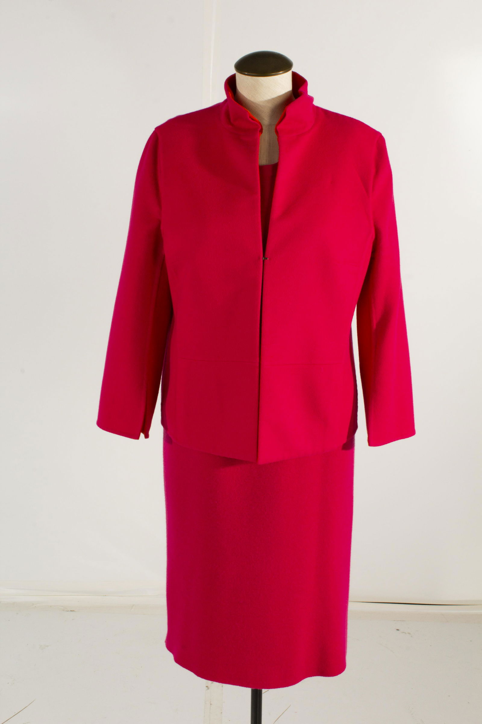 Akris Cashmere Reversable Jacket w/Cashmere Knit Sheath Dress, Size 10 (1 of 12)
