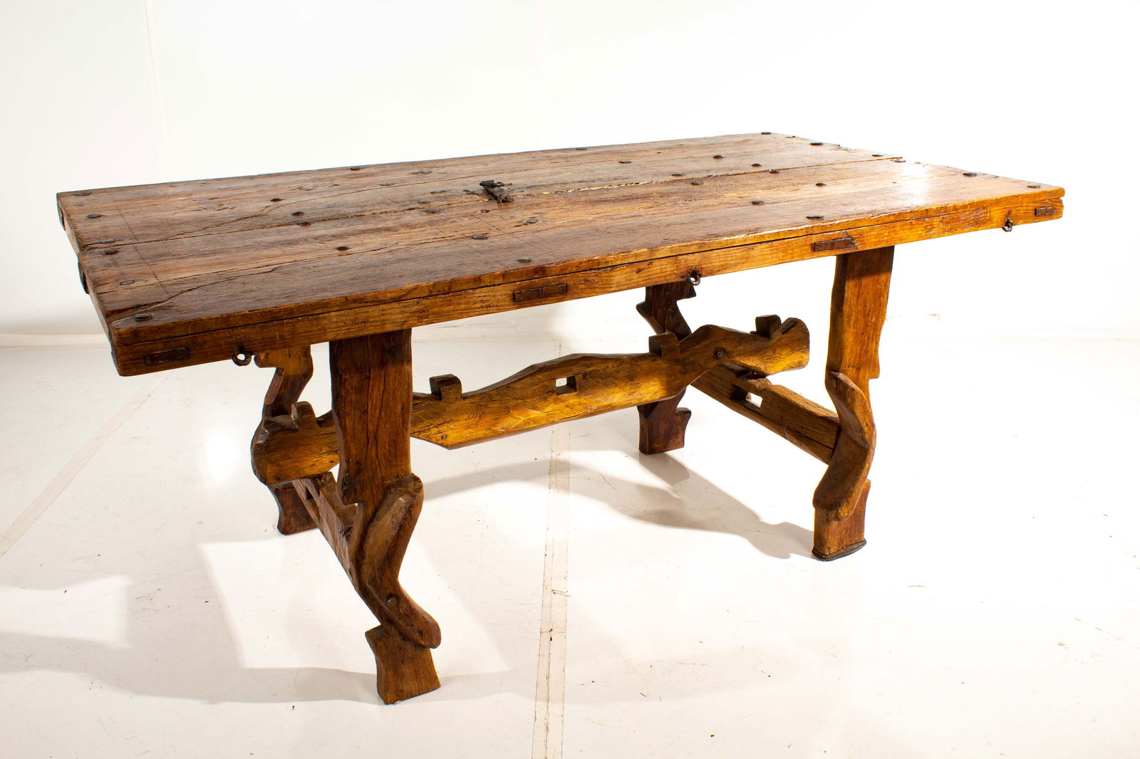 Antique Wooden Door Dining Table (1 of 14)
