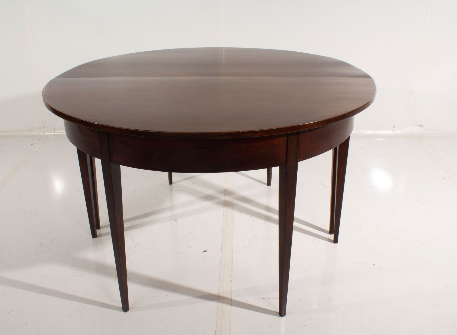 Pair of Mahogany Demilune Tables (1 of 18)