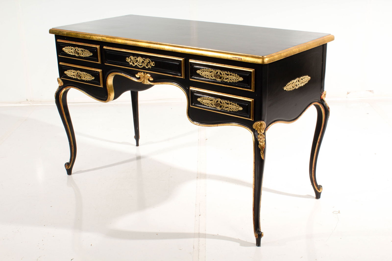 Gilt 5 Drawer Desk (1 of 20)