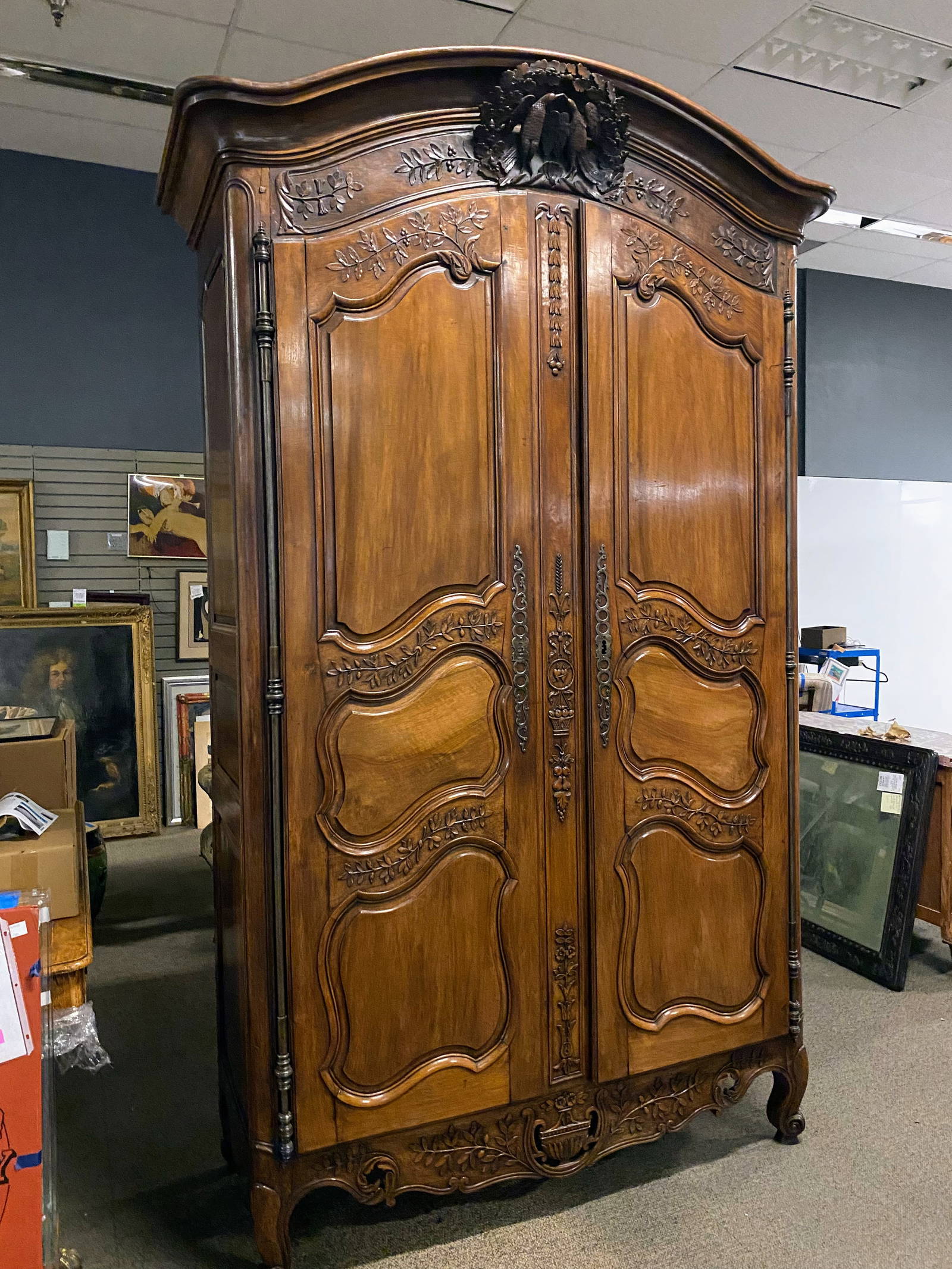 French Carved Armoire Auction