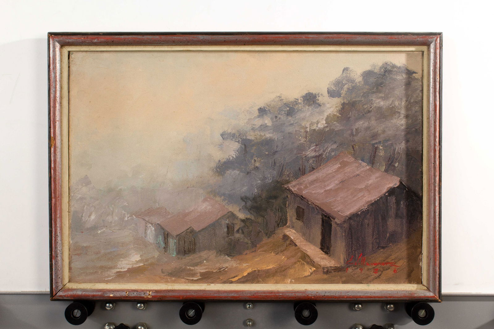 Foggy Landscape Oil Painting (1 of 12)