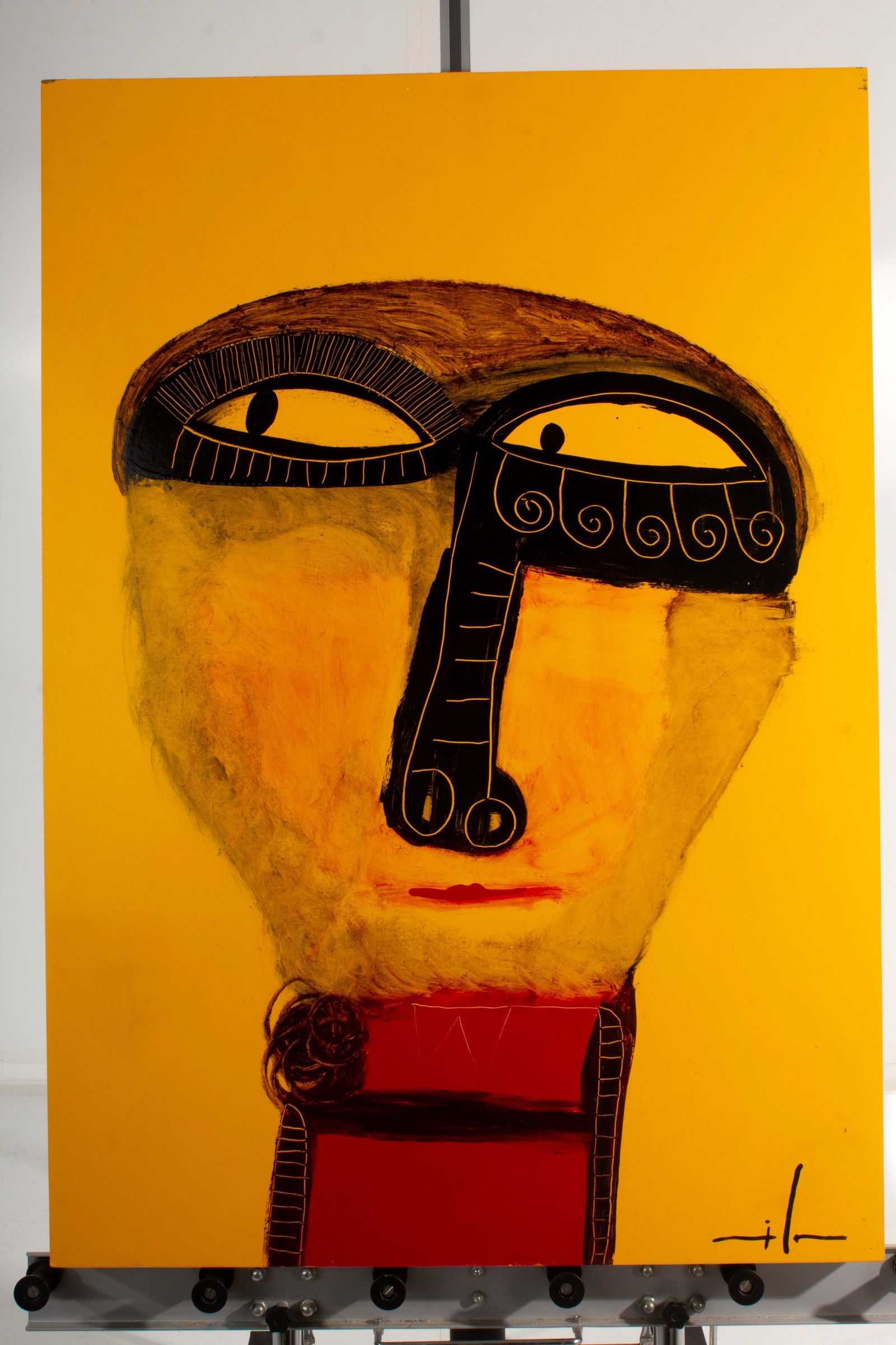 Abstract Face Signed by Artist *Argentina Mendoza (1 of 10)