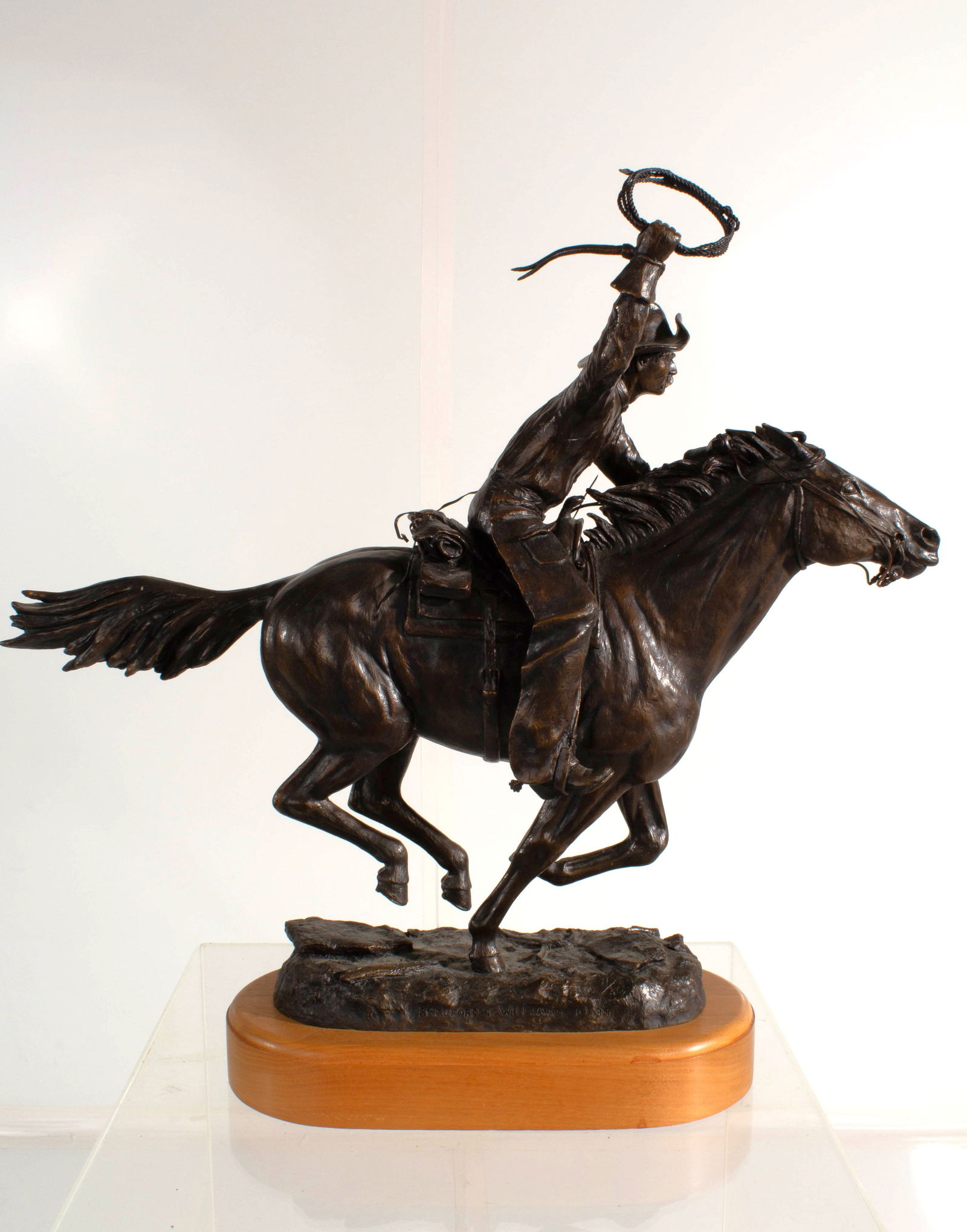 Bradford J Williams "Hell Bent" Bronze Cowboy Horse Statue 11/30 1999 (1 of 8)