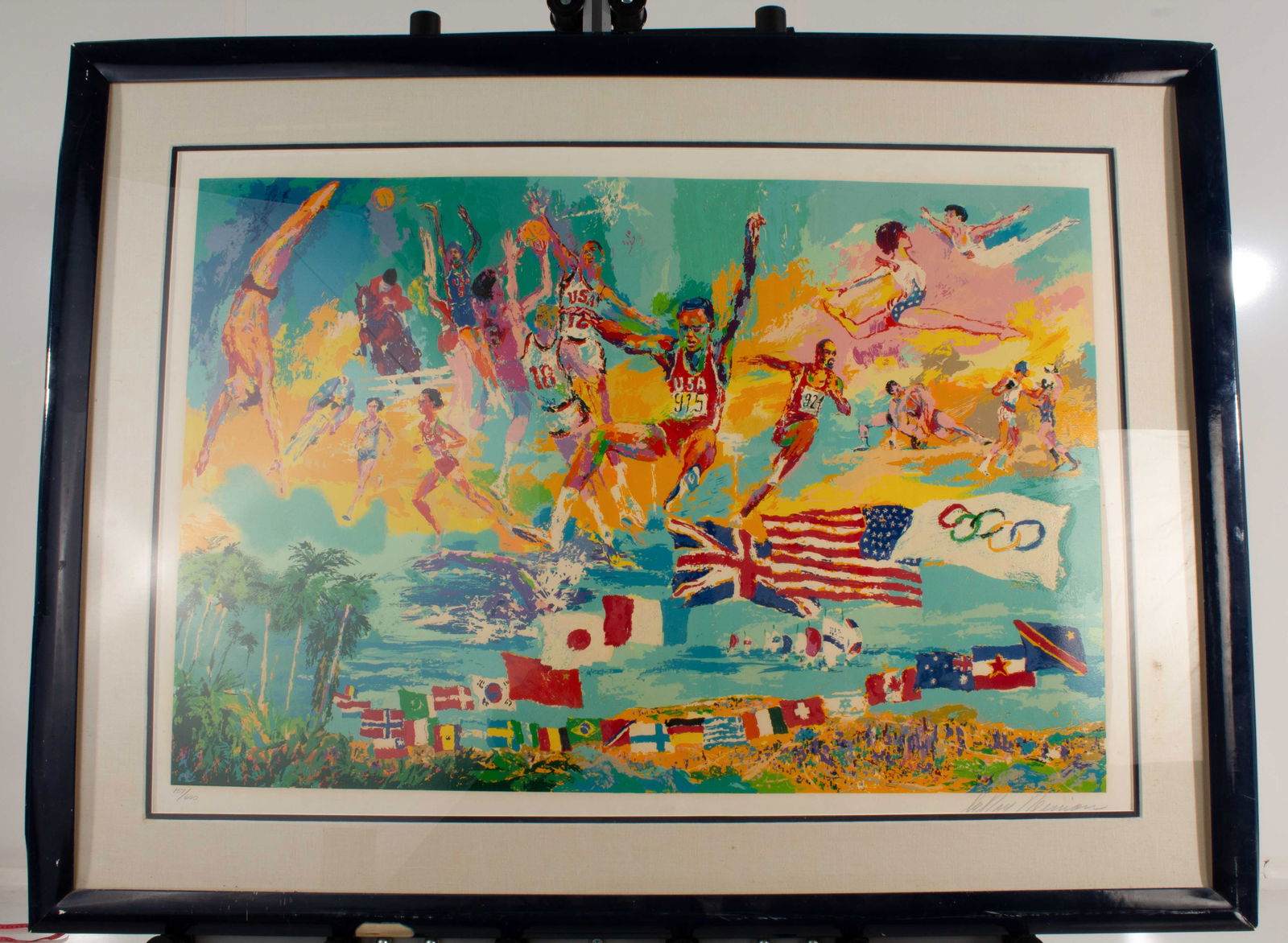 Leroy Neiman "American Gold XXIII Olympiad" Signed Serigraph (1 of 12)
