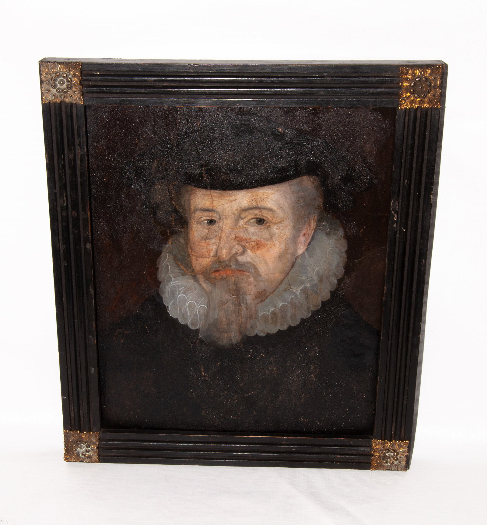 Antique Portrait Painting on Board: Antique Portrait Painting on Board