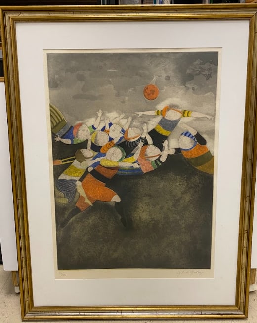 "Juego de Domingo" Graciela Rodo Boulanger Signed & Authenticated Lithograph (1 of 10)