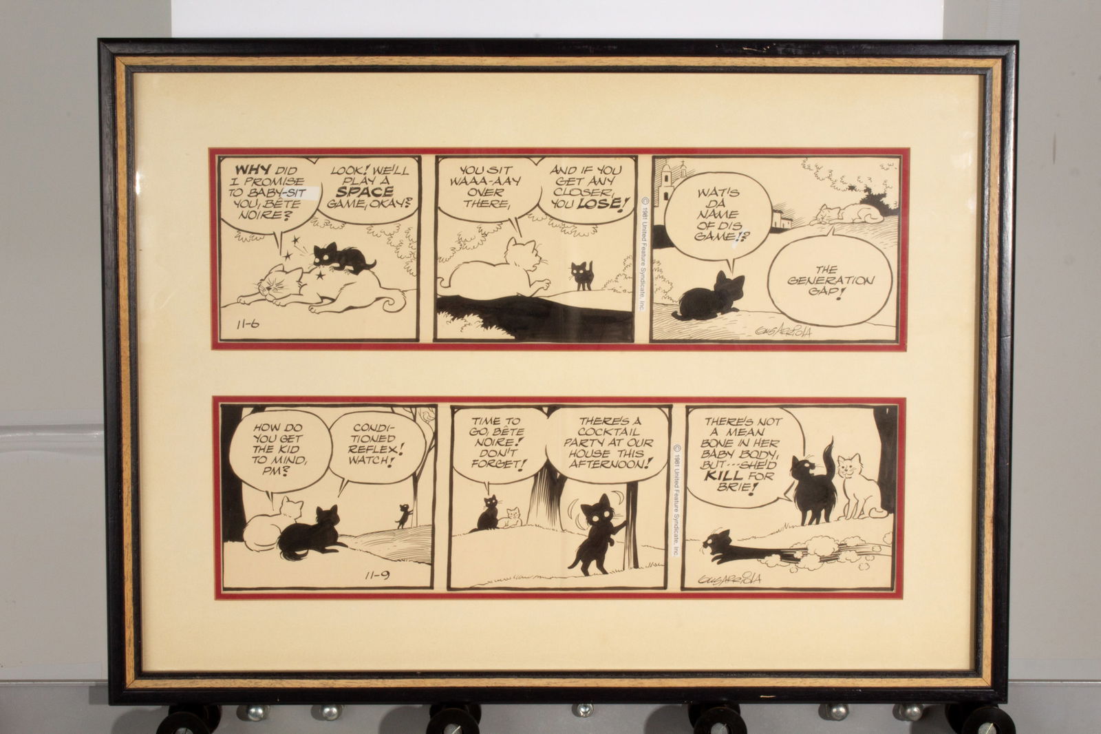 Gus Arriola Gordo's Cat Comic Original Artwork (1 of 9)