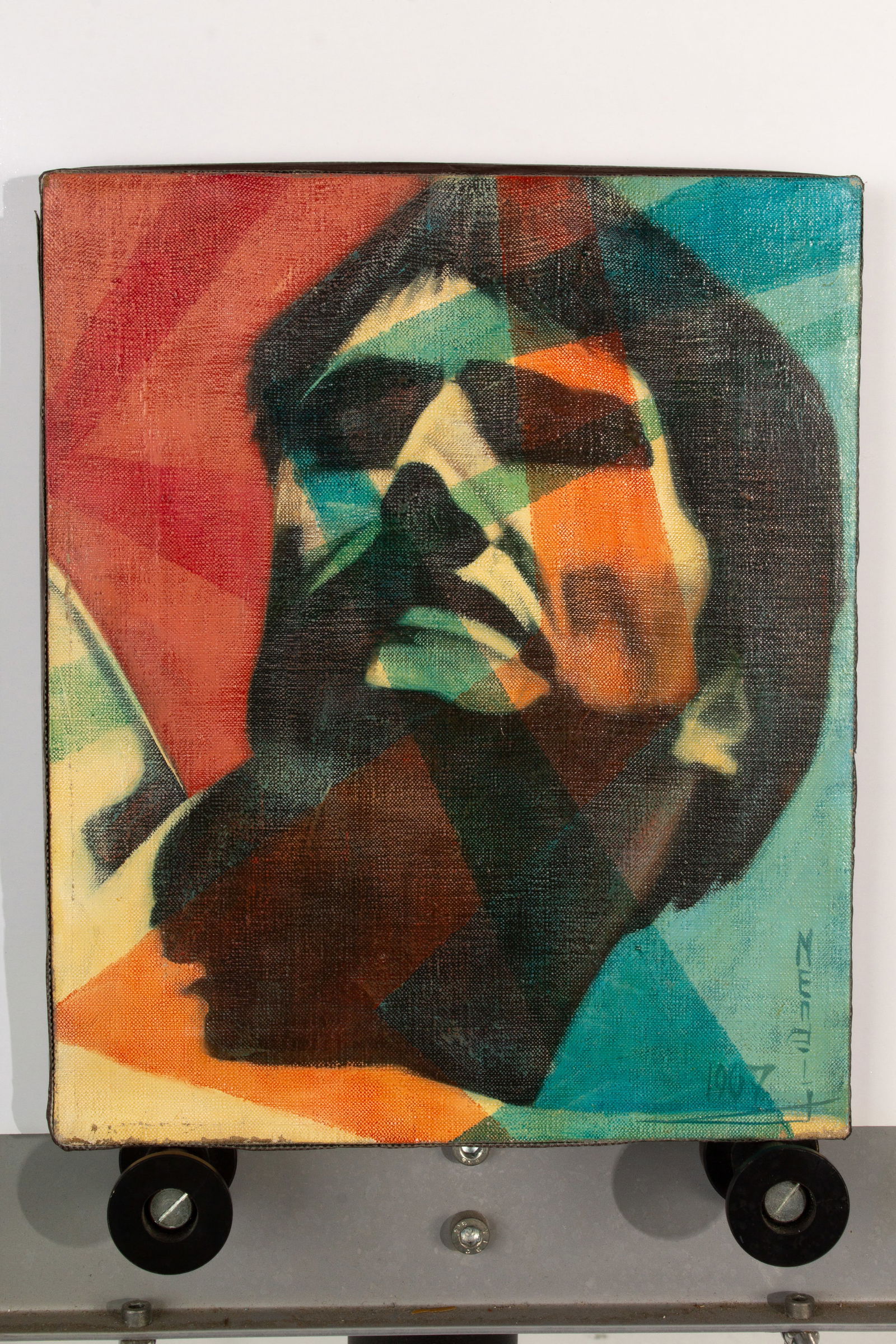 Mendij - Surrealism Oil Painting Portrait Signed 1967 (1 of 11)