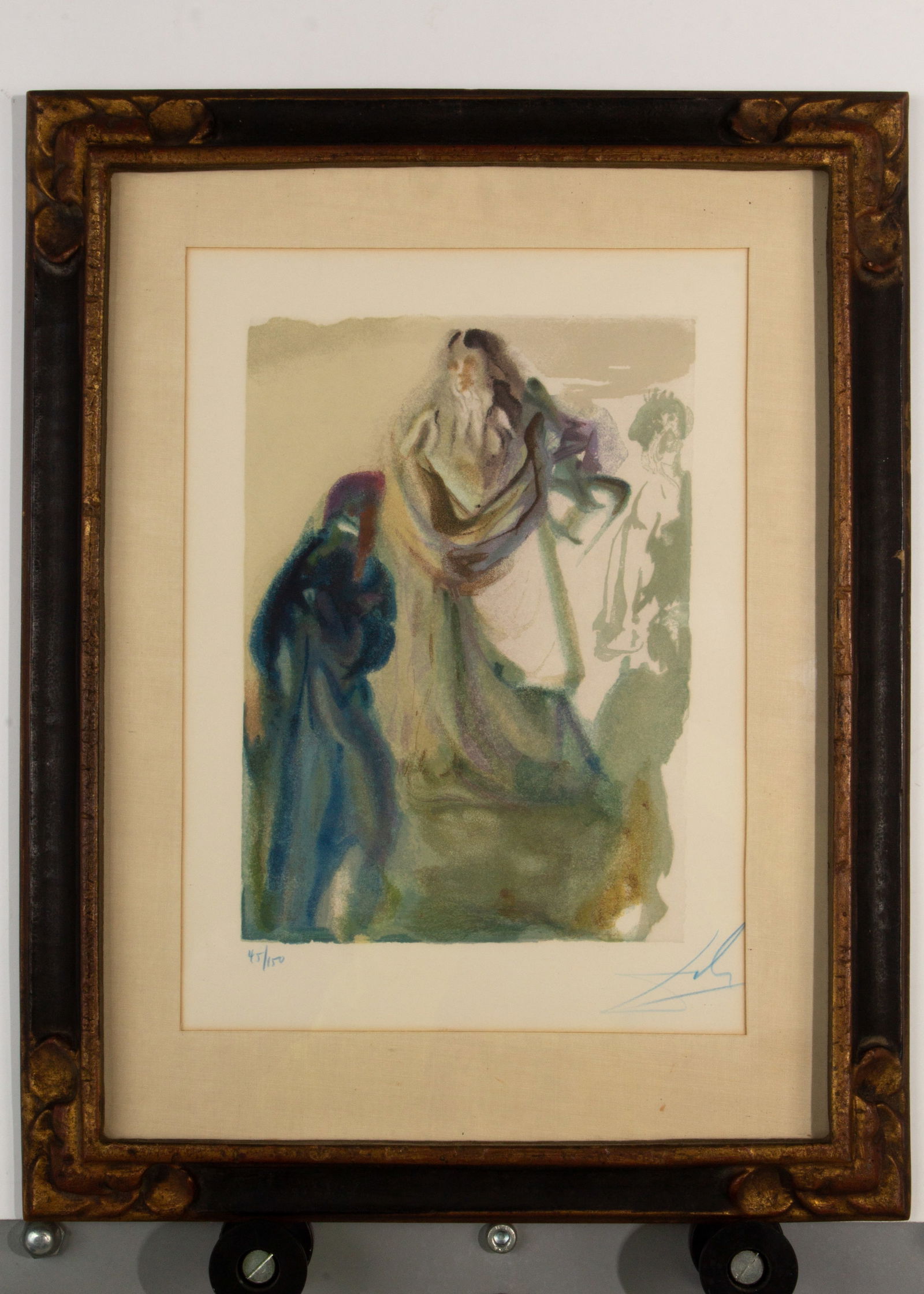 Salvador Dali "The Walk Toward God" Signed Woodcut (1 of 12)