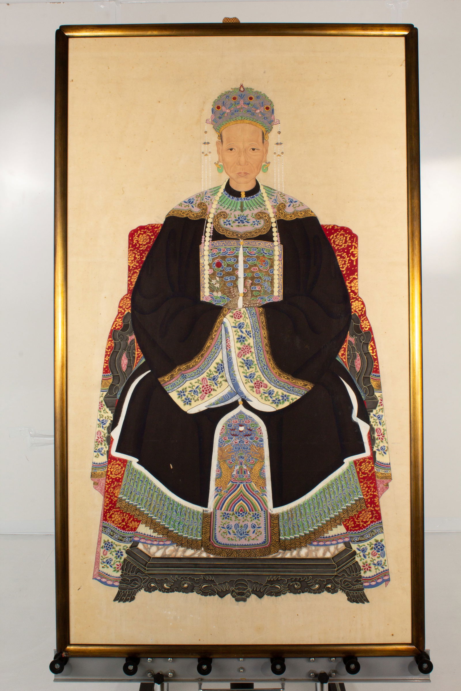 Chinese Ancestor Portrait - Mid 19th Century - Female (1 of 20)