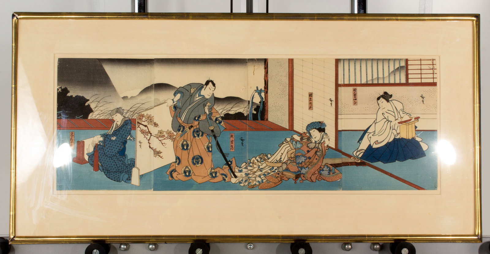 Konishi Hirosada - 4 Panel Woodblock Print (1 of 17)
