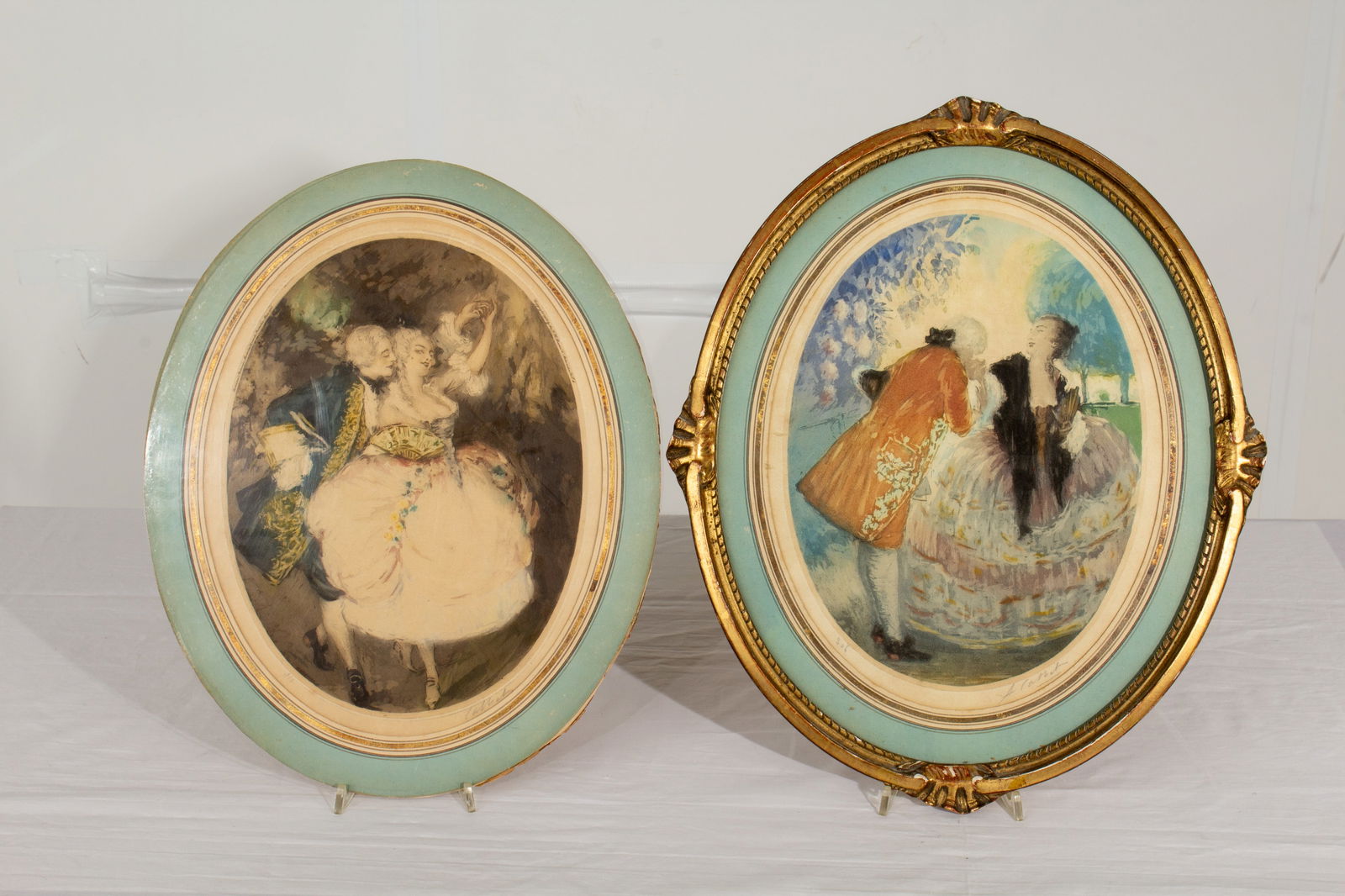 Icart Style Etchings (Pair) (1 of 20)