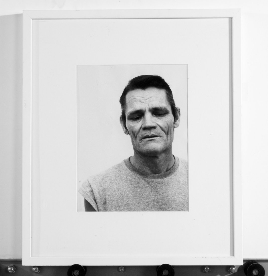 Chet Baker - Black & White Magazine Print: Framed (w/ Plexiglass) matted black and white magazine print of jazz trumpeter Chet Baker.