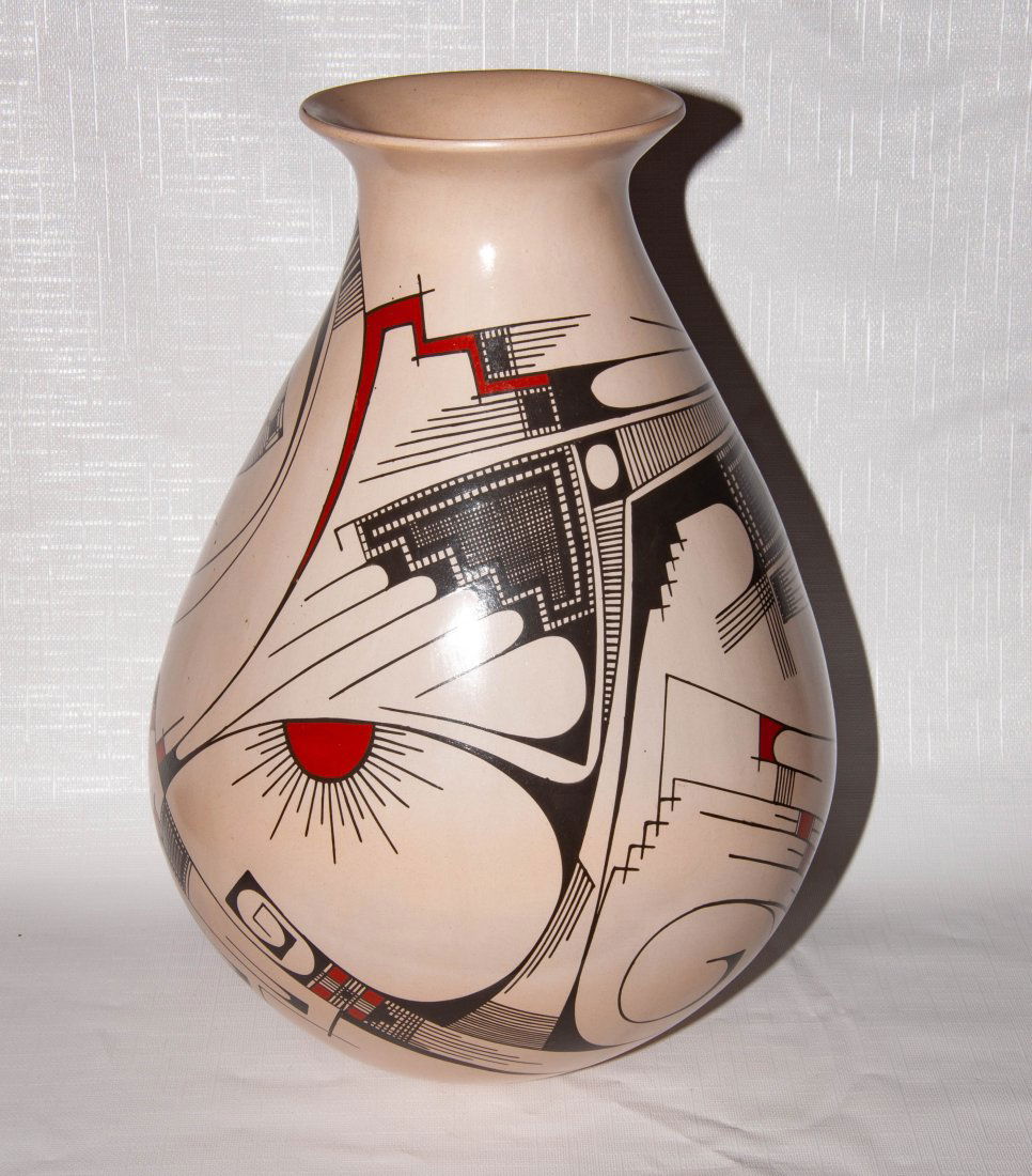 Mireya Quezada White Clay Vase: Mireya Quezada White Clay Vase