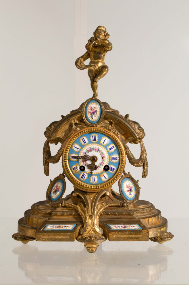Sevres Style Mantle Clock (1 of 8)