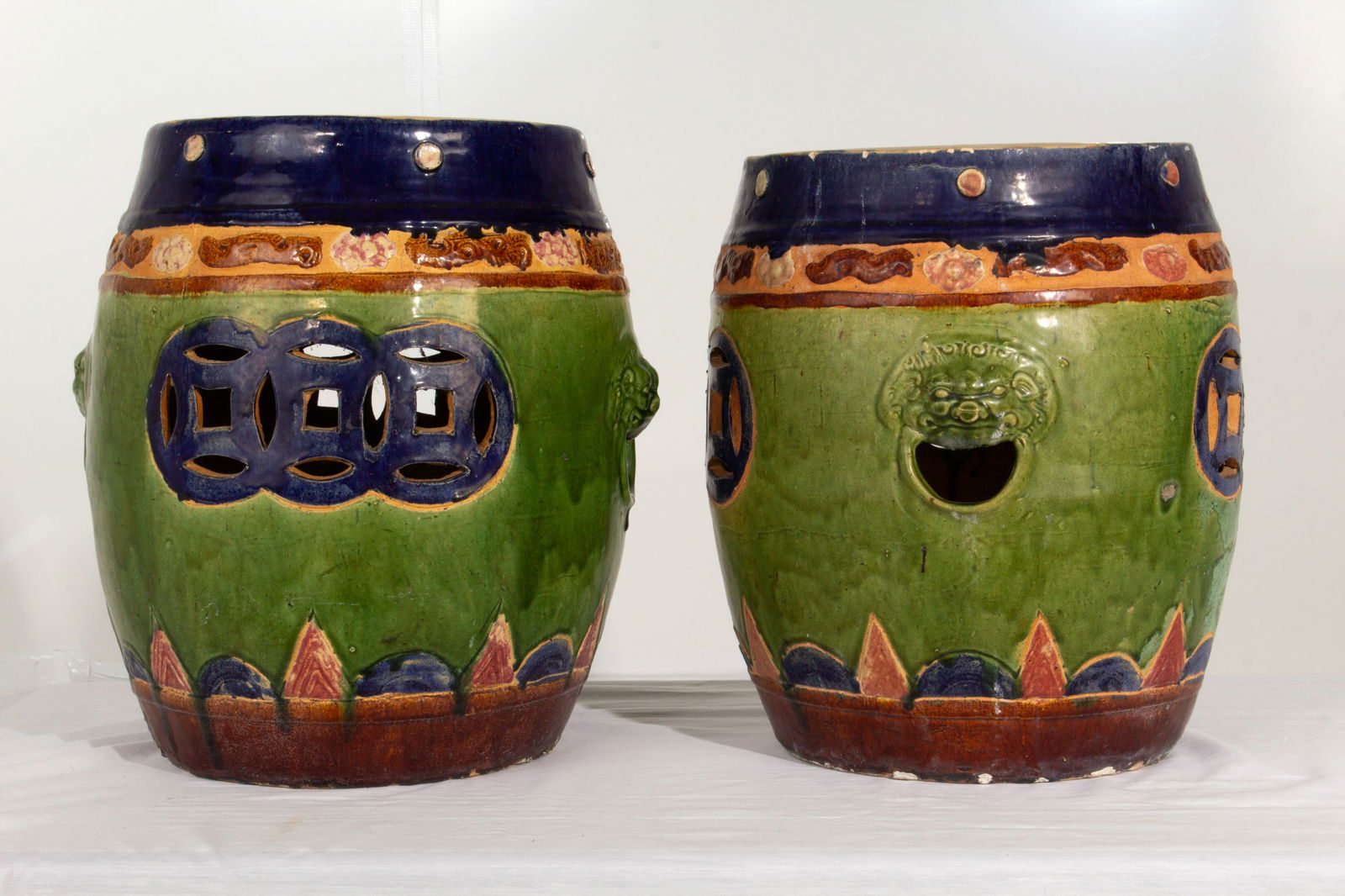 Late Qing Dynasty Garden Seats (Pair) (1 of 19)