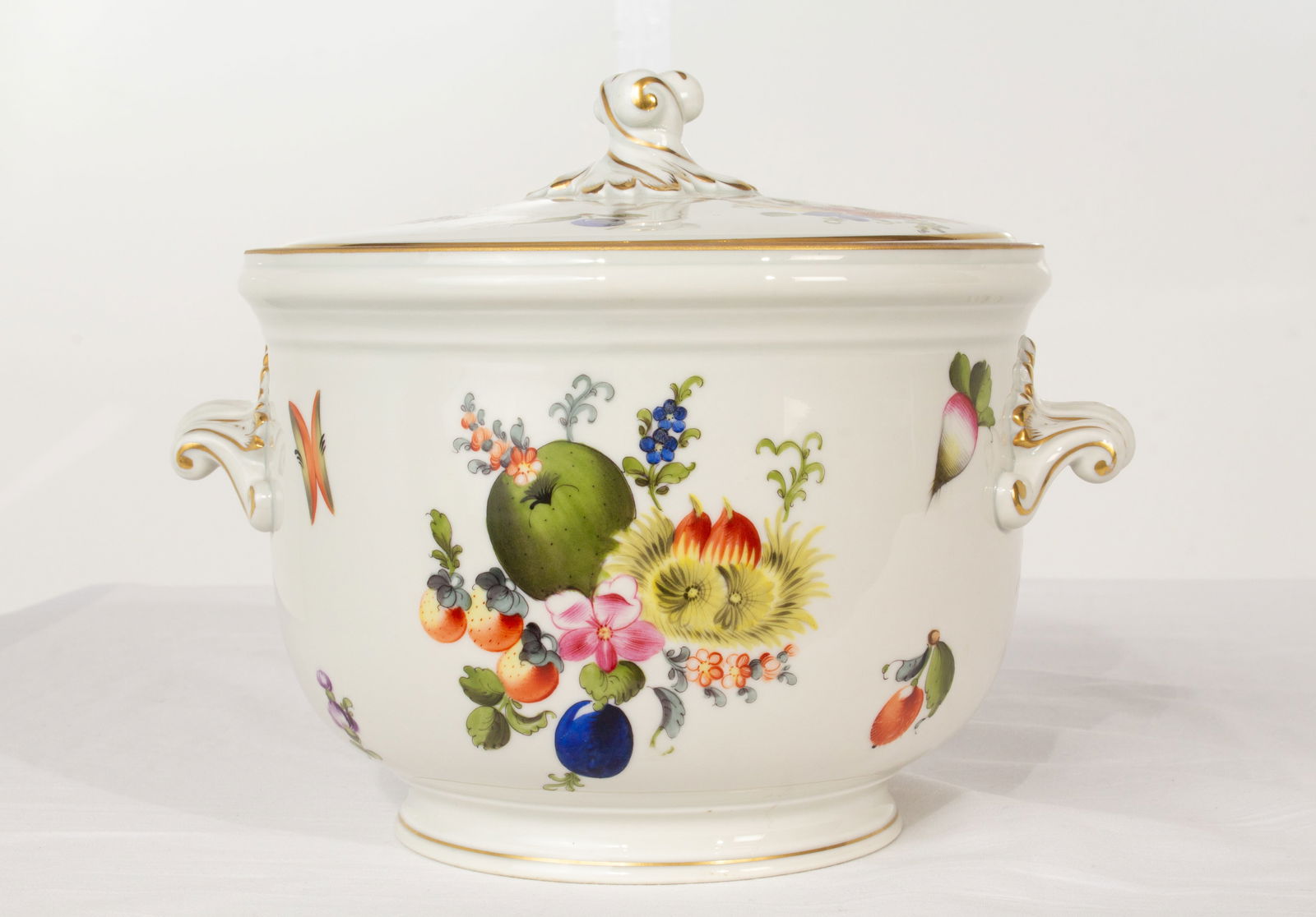Herend Porcelain - Fruits & Flowers - Lidded Ice Bucket - Pattern #6303 BFR (1 of 9)