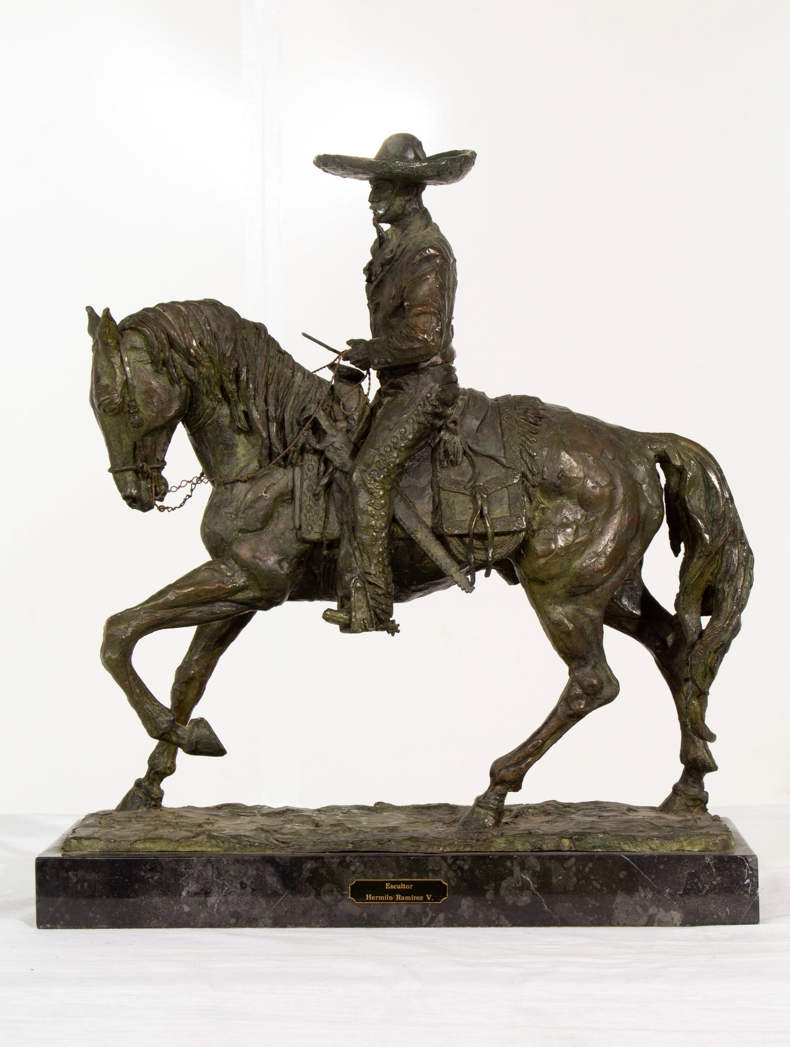 Hermilo Ramirez V. Bronze Sculpture: Hermilo Ramirez V. Bronze Sculpture.