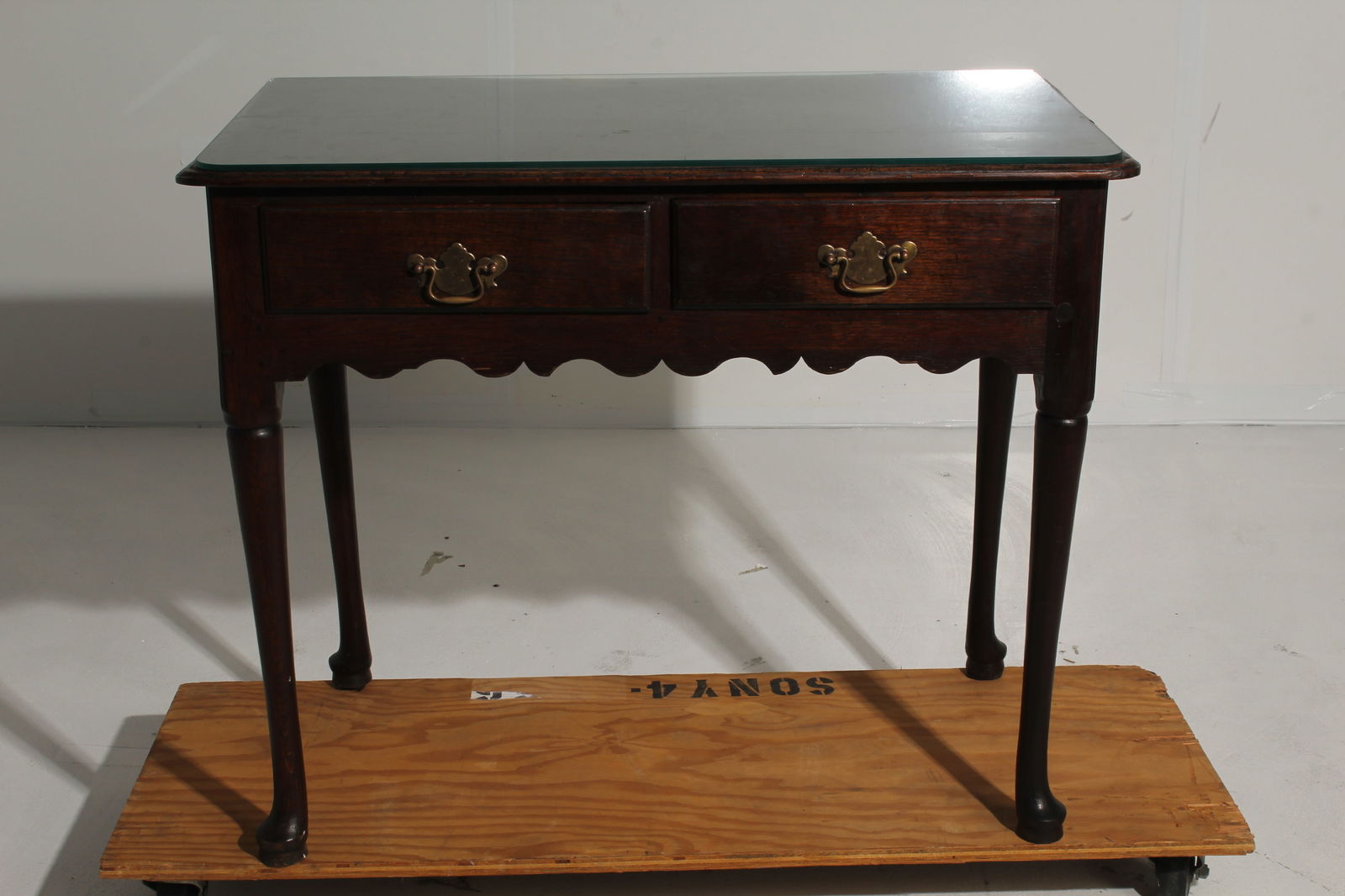Antique George II Oak Dressing Table Lowboy (1 of 14)