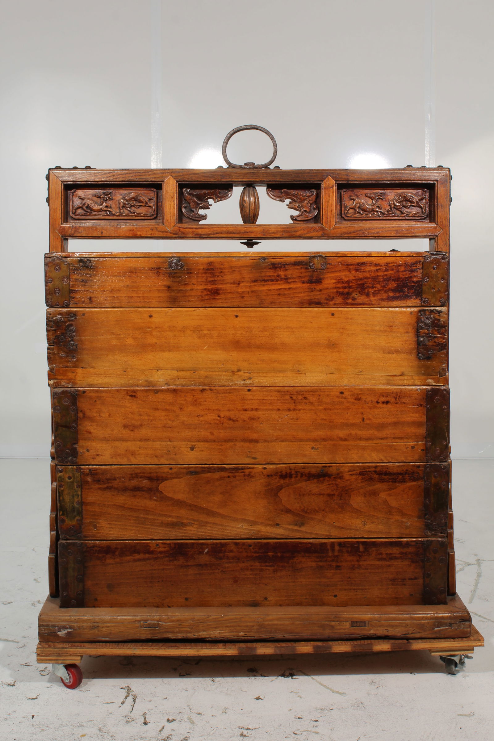 Antique Chinese Wooden Wedding Box - 4 Tier (1 of 17)