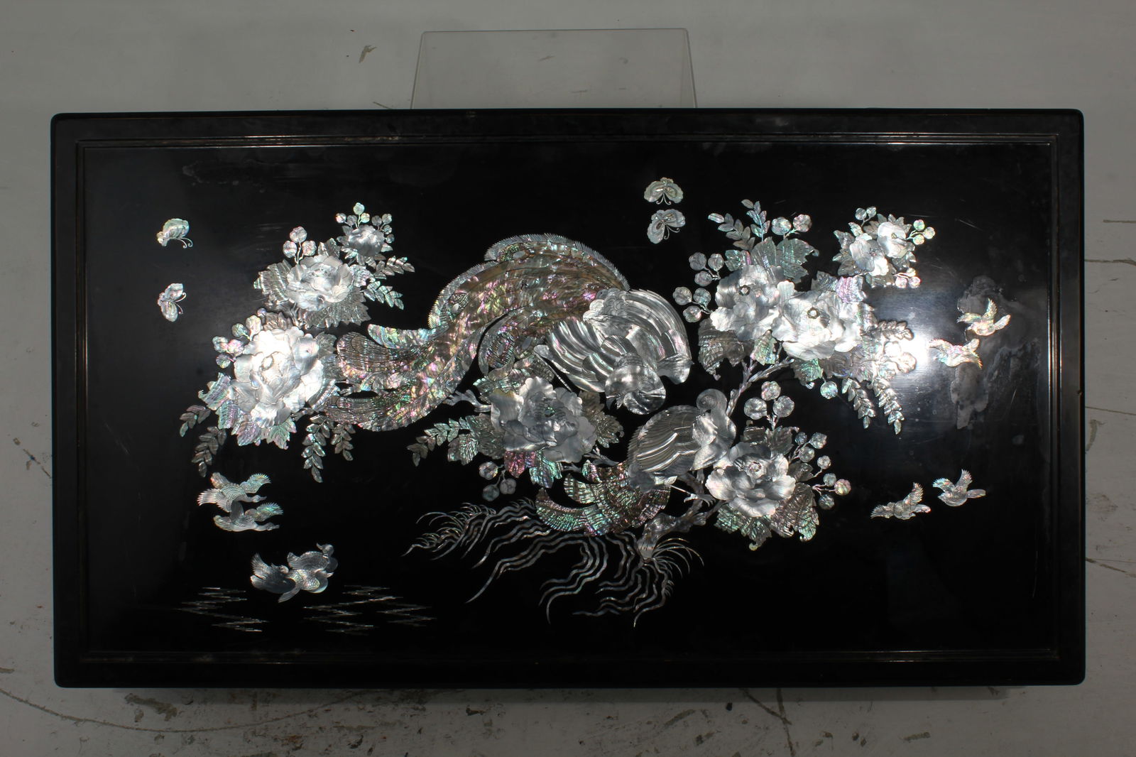 Vintage Korean M.O.P. Black Lacquer Coffee Table (1 of 19)