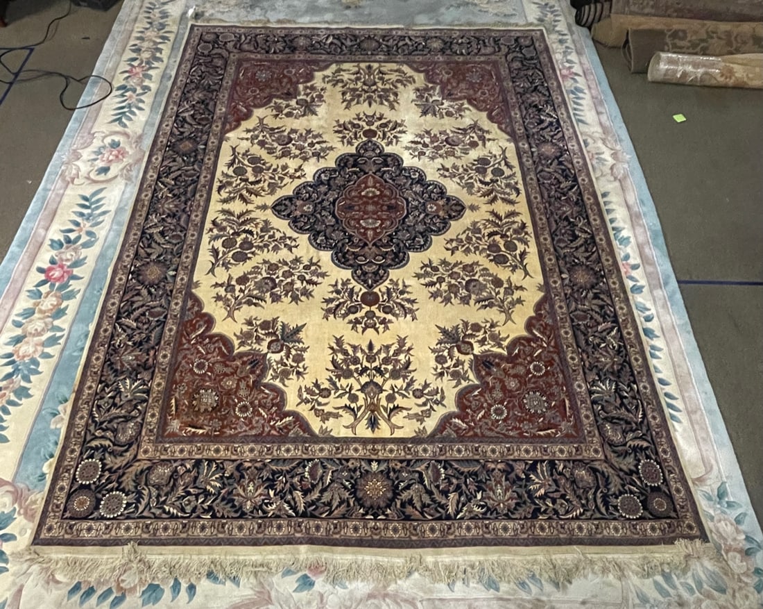 Indo Persian Tabriz Style Rug - Wool on Cotton Foundation (1 of 17)