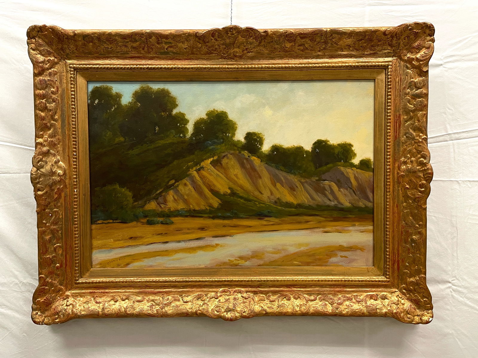 Bjorn Rye - Bluffs, Santa Maria River - Signed Original Oil Painting on Canvas (1 of 12)