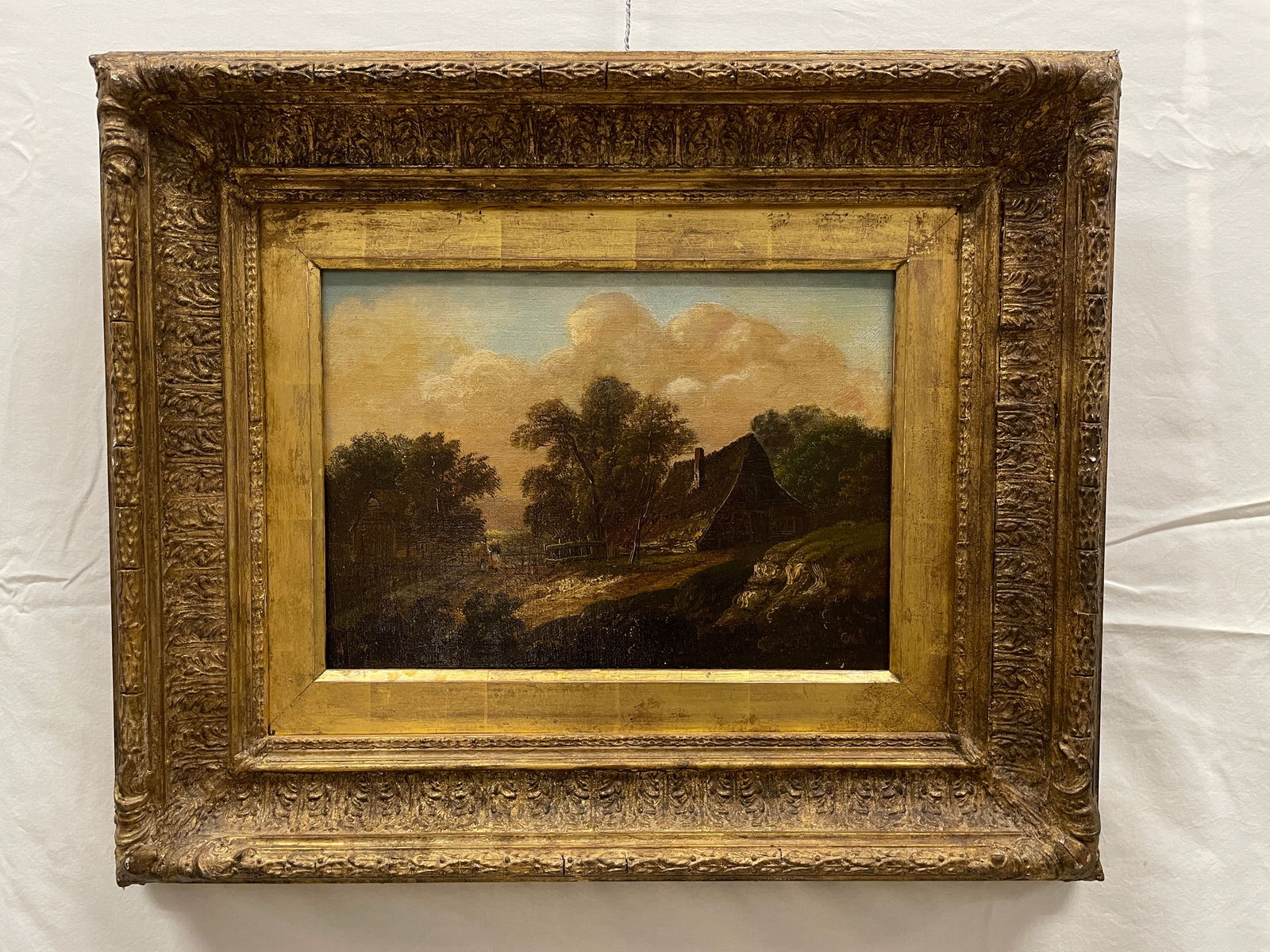 Antique Landscape Painting -  Oil on Canvas (1 of 10)