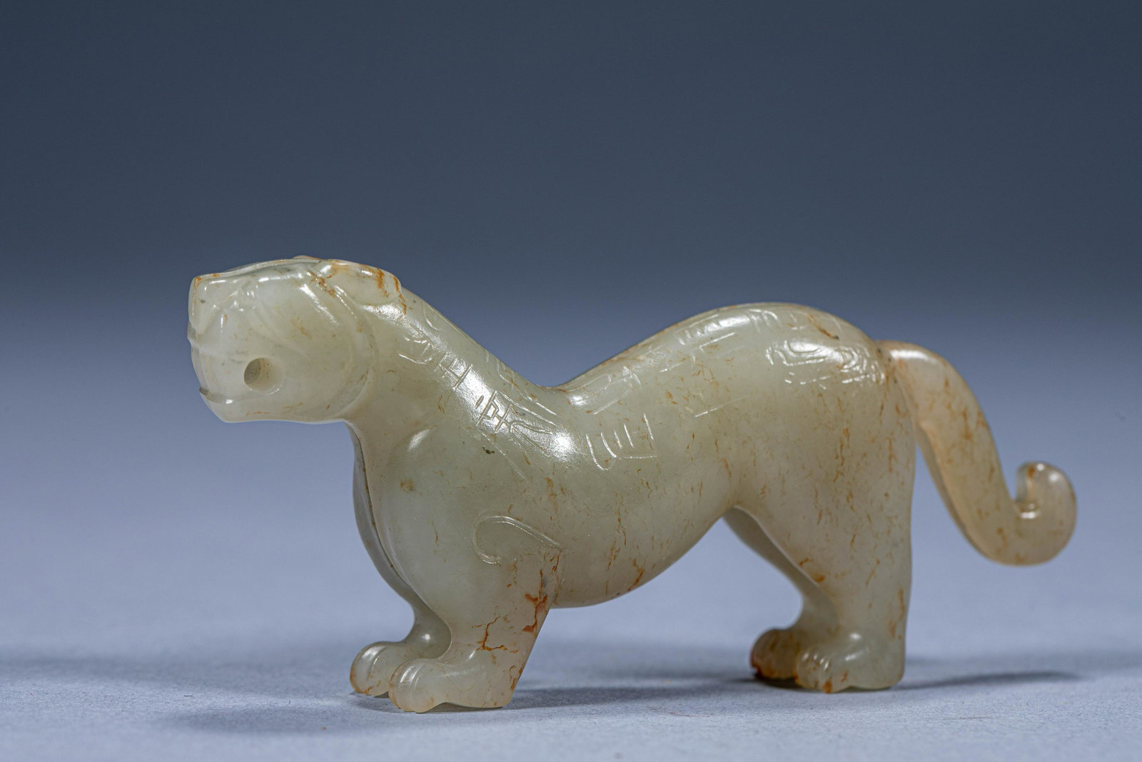 Ancient Chinese Hetian Jade Tiger Talisman (1 of 8)