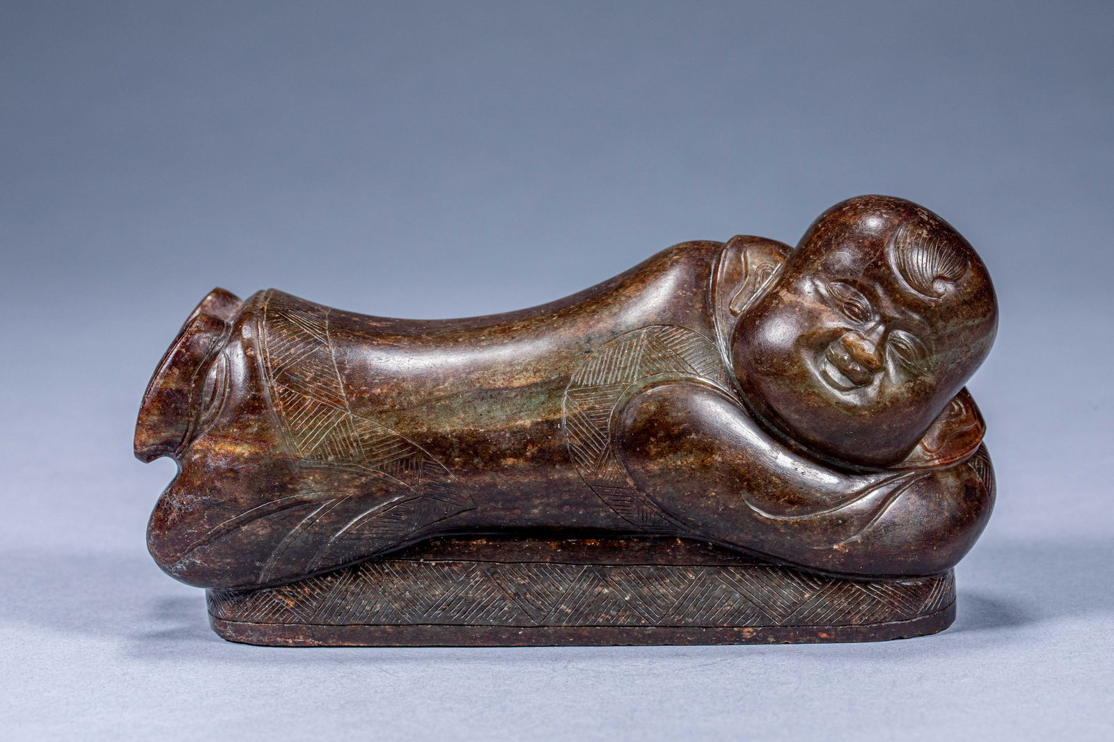Chinese ancient boy jade pillow (1 of 6)