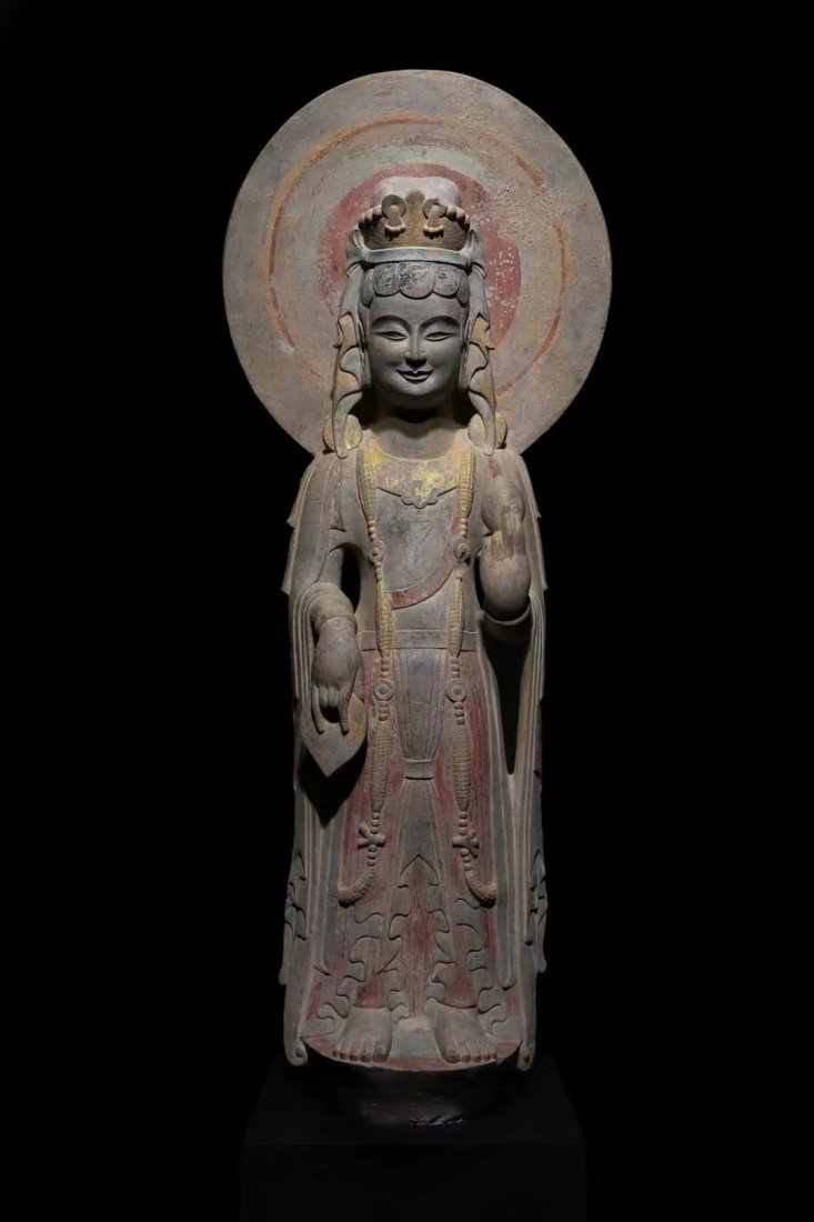 BeforetheMingDynasty,theBacklitBodhisattvaStatueofQing (1 of 9)