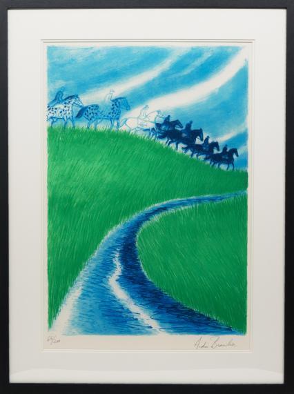 Our Nature,Andre Brasilier,Slate print: Andre Brasilier,Our Nature Material:Slate print Size:72x49cm Outer frame:101x74.5cm Year:1990 Number of editions:65/300 Signed:Andre Brasilier Provenance:Jeff