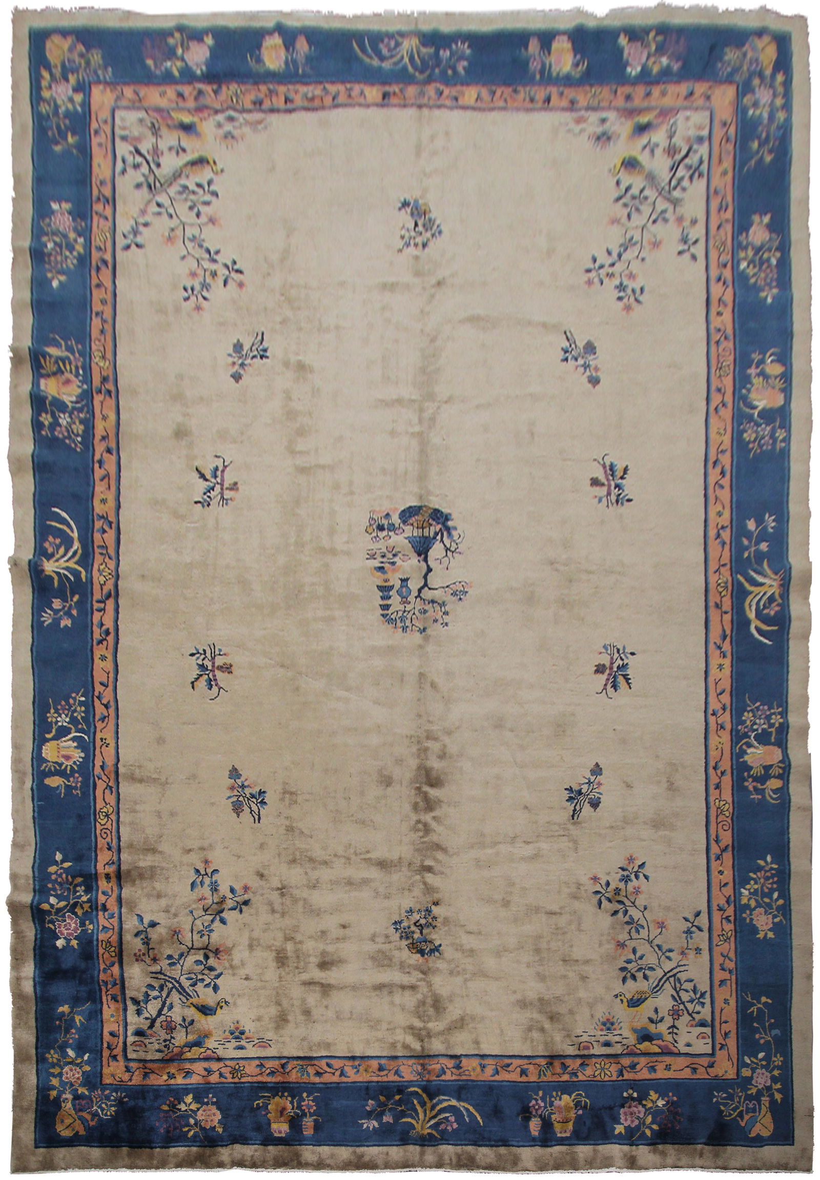 Antique Art Deco Rug Chinese Rug 10x13 10x14 1920 Handmade Walter Nichols Rug (1 of 7)