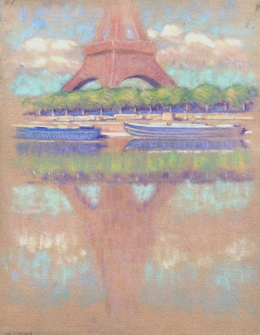 Antonio Cirino "Eiffel Tower, Paris", 1919 (1 of 7)