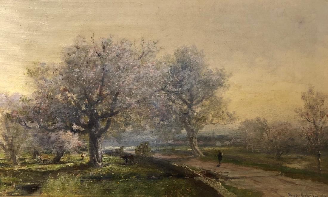 Romantic American Impressionist Douglas Teed "Pathway", 1907 (1 of 3)