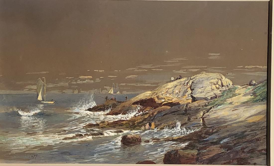 Edmund Darch Lewis "Off the Rocky Coast", 1879 (1 of 4)
