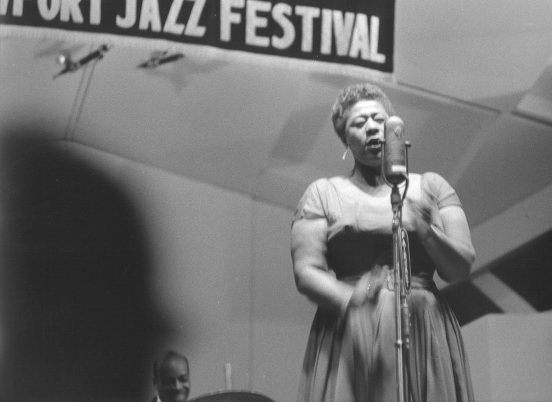"Ella Fitxgerald at the Newport Jazz Festival, July 4th, 1957" (1 of 2)