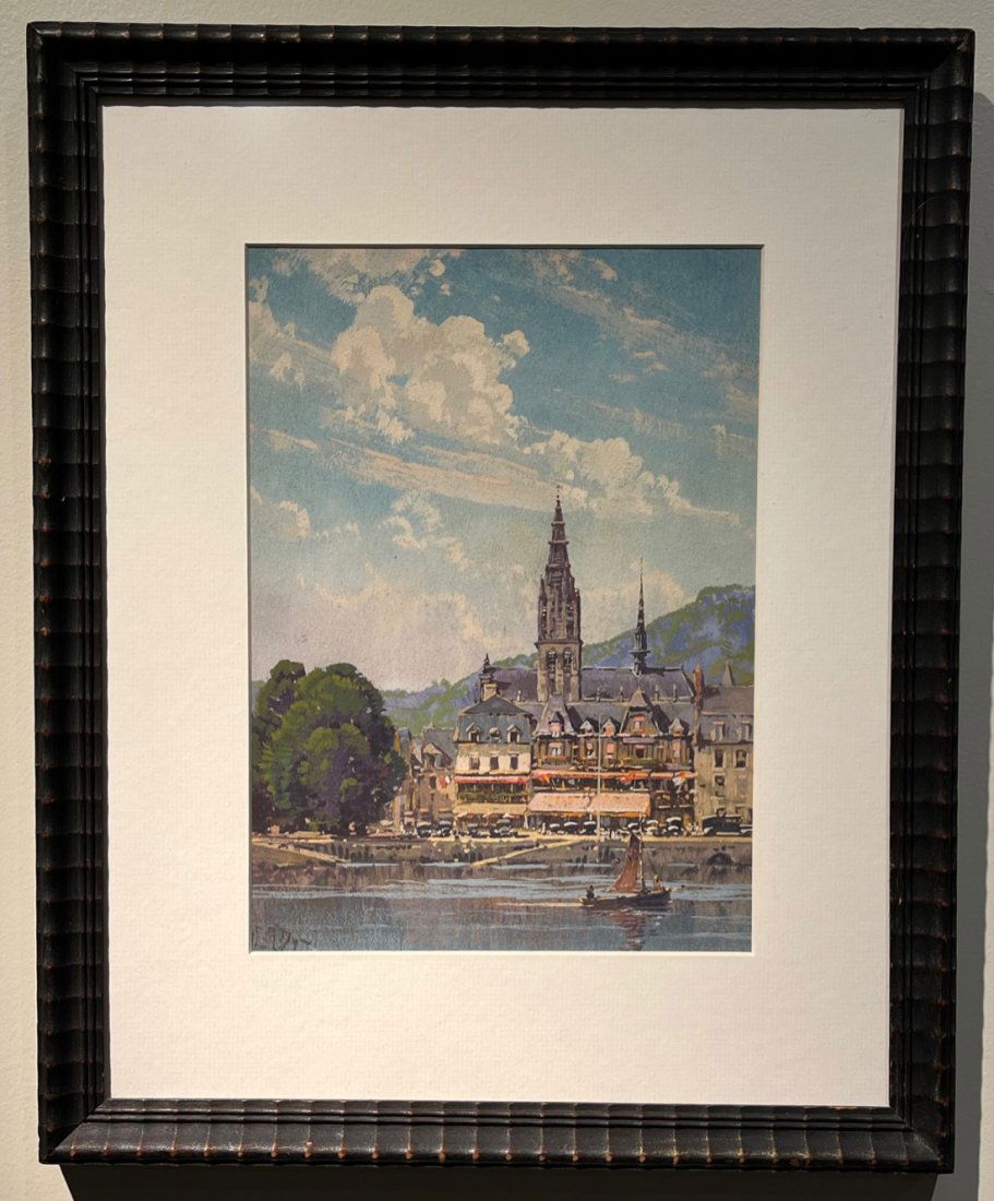 "Near Bellagio on Lake Como" scene by H. A. Dyer  (1872-1943) (1 of 5)