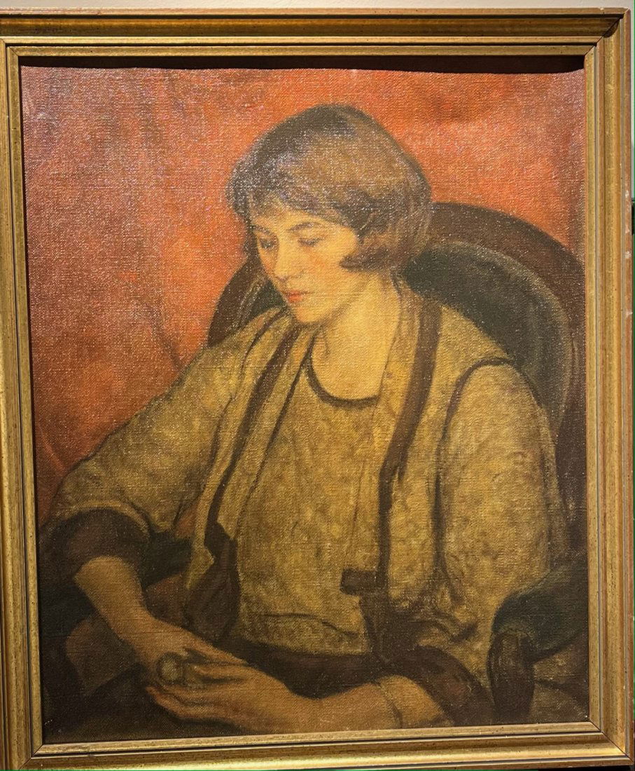 James Drummond Herbert's Portrait of Mrs. Sheldon, 1923. Exhibited at the Salon d'Auton, Paris 1923. (1 of 5)
