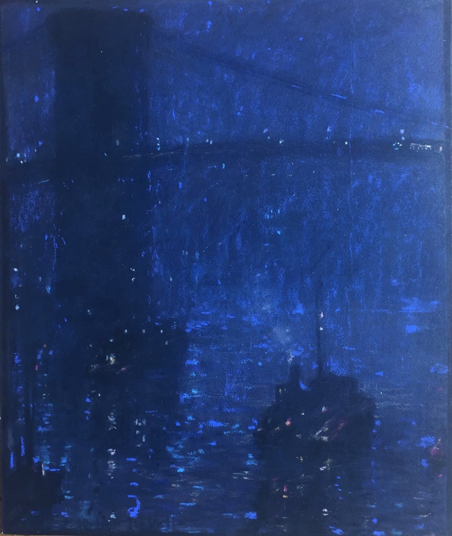 "Brooklyn Bridge" Nocturnal, by F. Usher DeVoll (1 of 5)