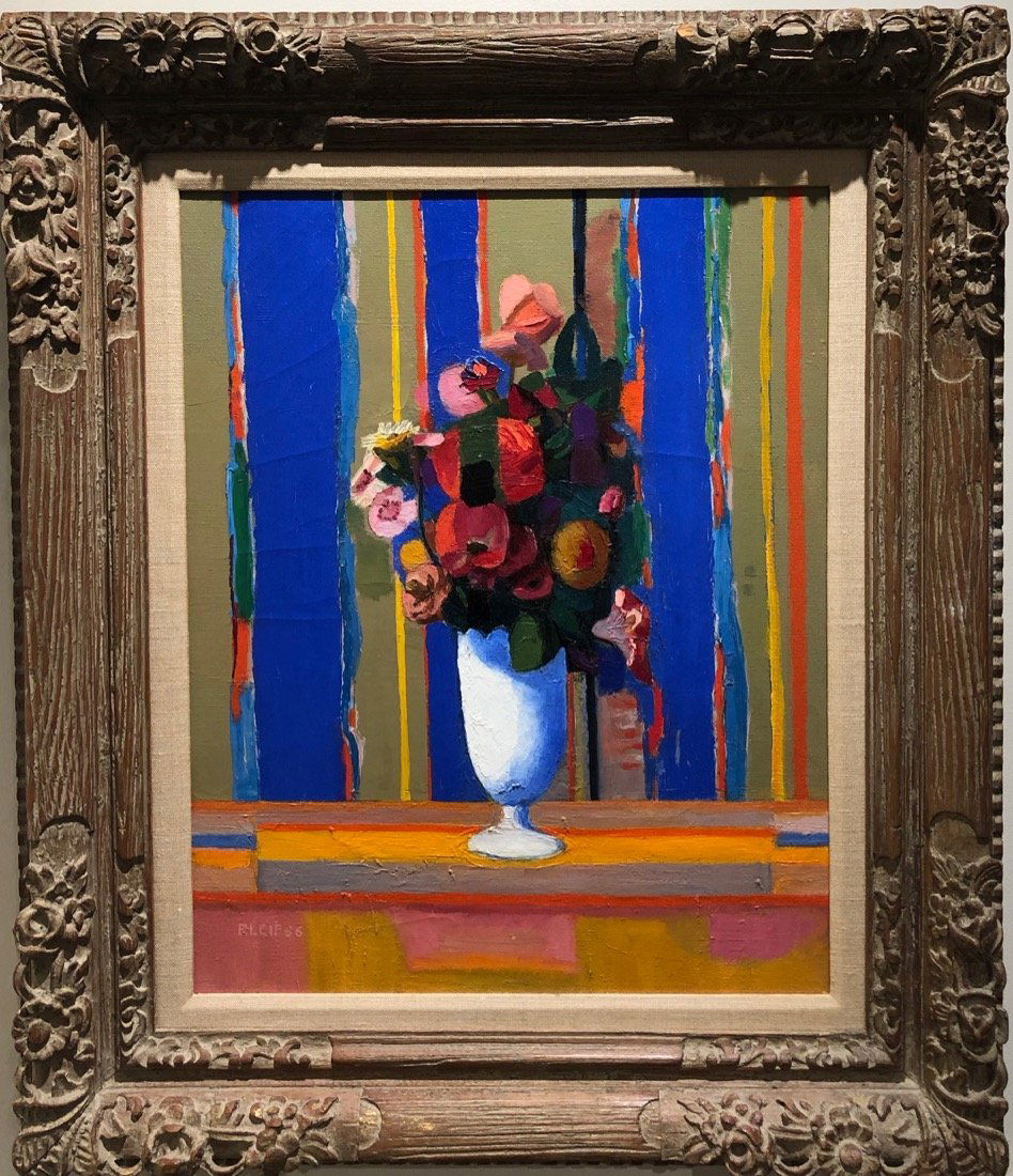 "Striped Wallpaper", 1966 by Modernist Florence Leif (1 of 5)