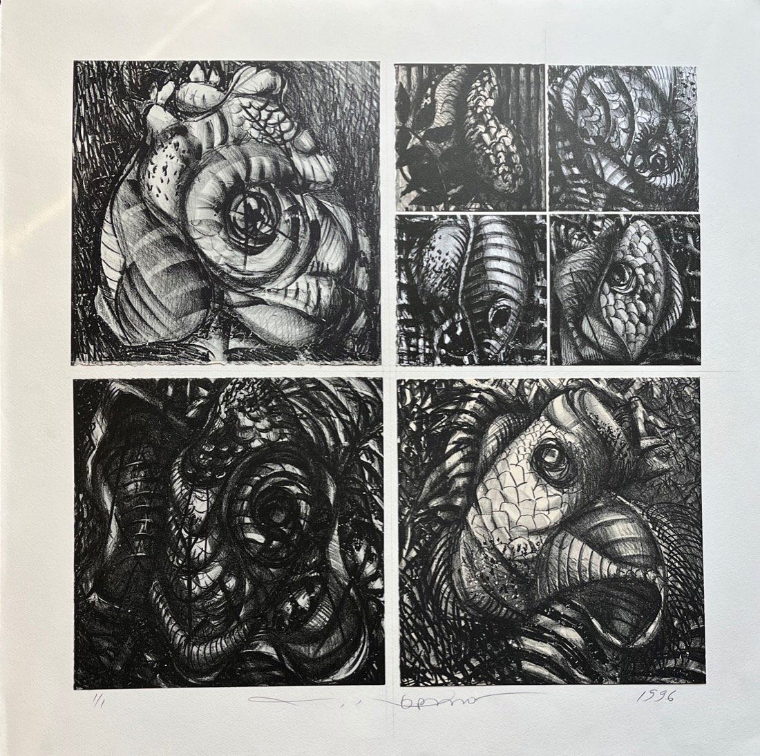 Subtle & Provocative Kafka series by Black American printmaker Joseph Norman (1 of 4)