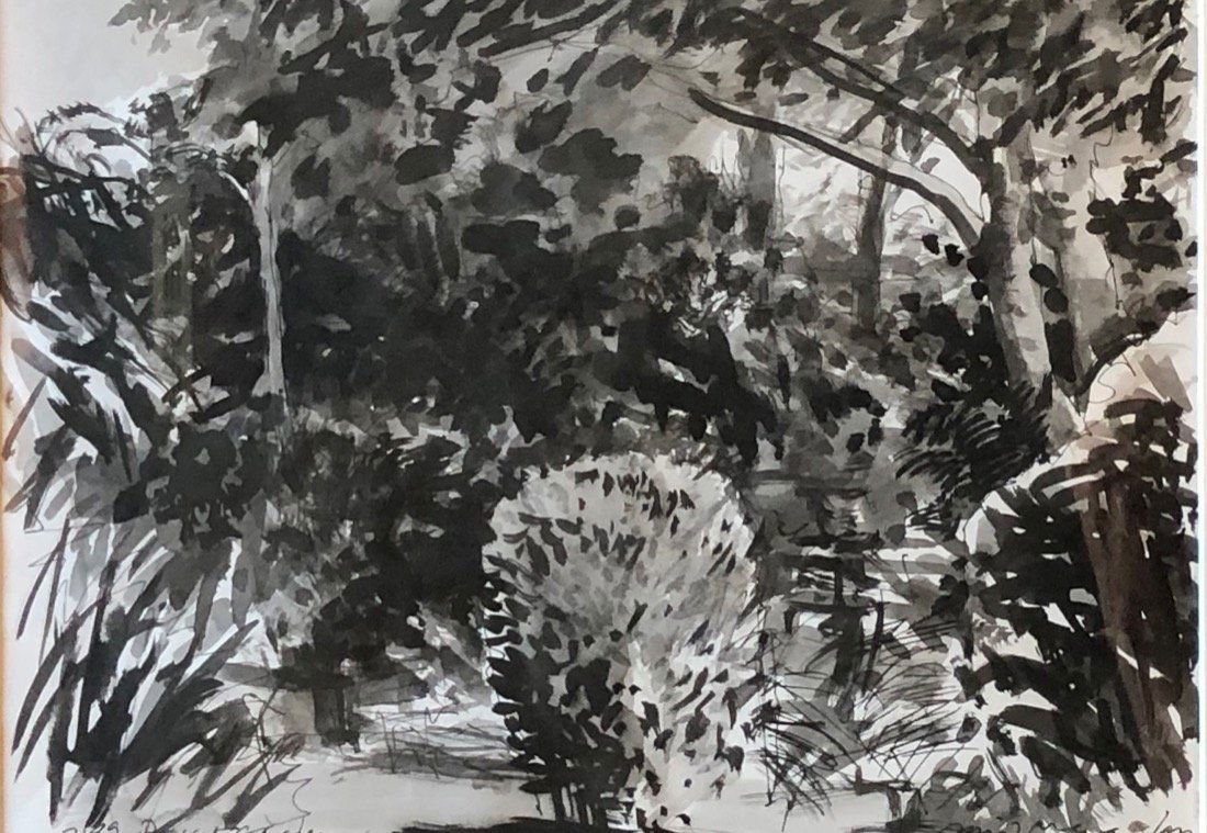 Vermont landscape by noted author & artist David Macauley (1 of 3)