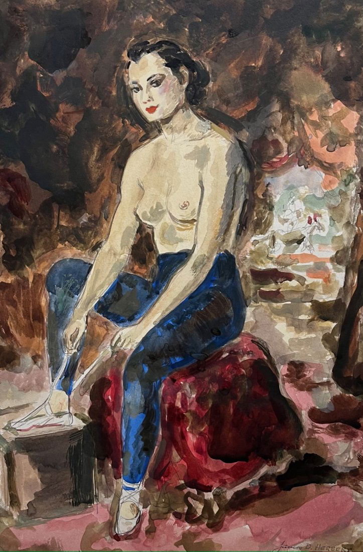 Back Stage at the NYC Burlesque in 1920 by J.D. Herbert (1 of 5)