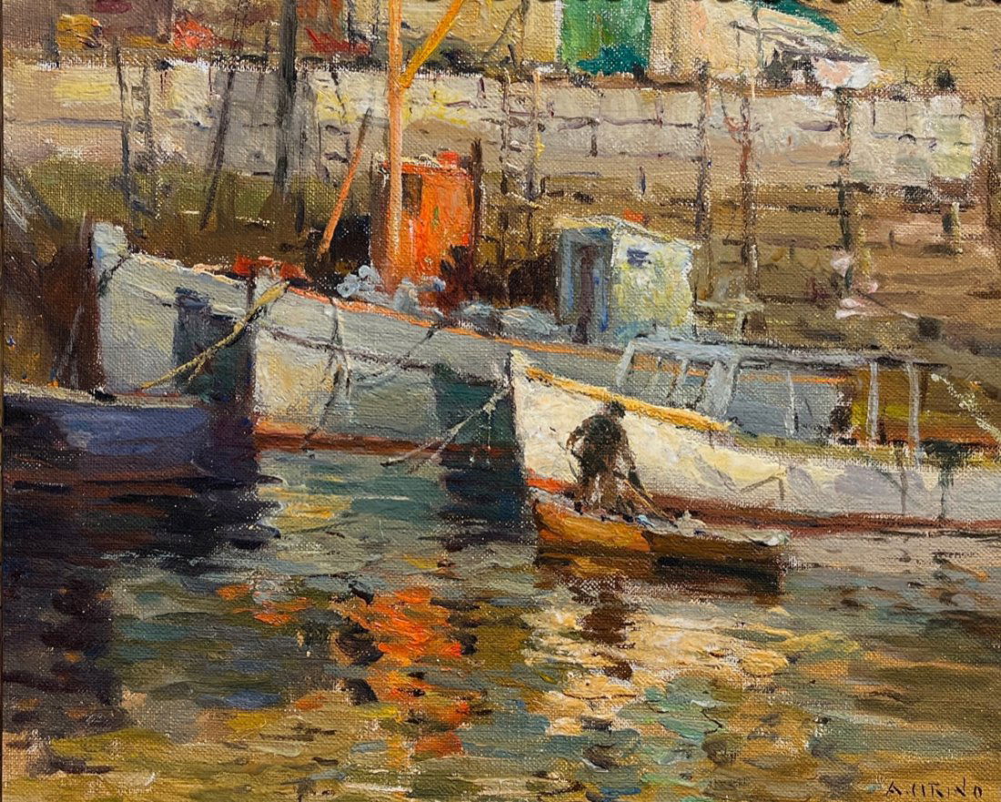 Iconic Masterwork by Cirino-- "Morning at Rockport Harbor (1 of 4)
